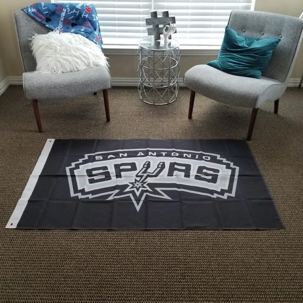 San Antonio Spurs Flag Banner‎ New 3x5 Ft Mancave Tailgate Game Day Office